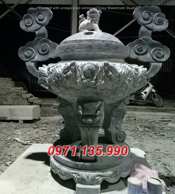 66 Đỉnh hương bằng đá khối đẹp + Lư hương nhà thờ khu lăng mộ đá đẹp Quảng Ninh Hải Phòng