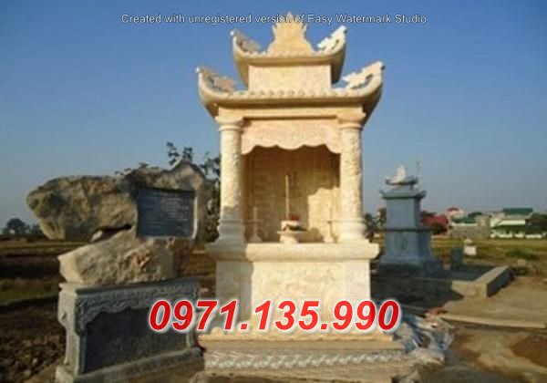 Củng kỳ đài đá đẹp Quảng Bình Quảng Trị - Am Lầu thờ bằng đá đẹp