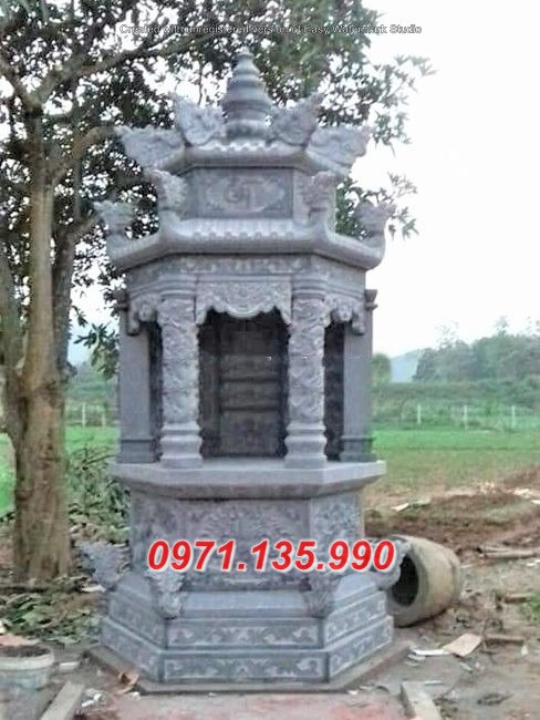 Hà Nội Mộ Bảo Tháp phật giáo bằng đá đẹp cất để sang cốt 87+