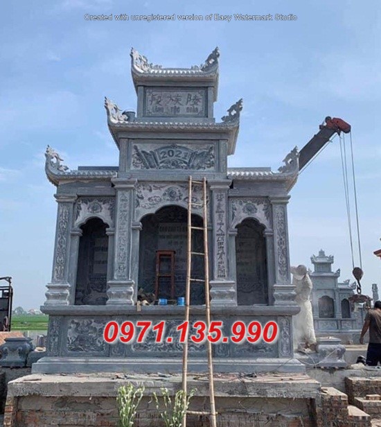Kích thước mẫu mộ đá đẹp +998 - lăng mộ đá ba má đẹp