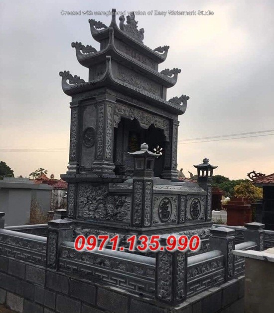 Kích thước mẫu mộ đá đẹp +998 - lăng mộ đá bố mẹ đẹp