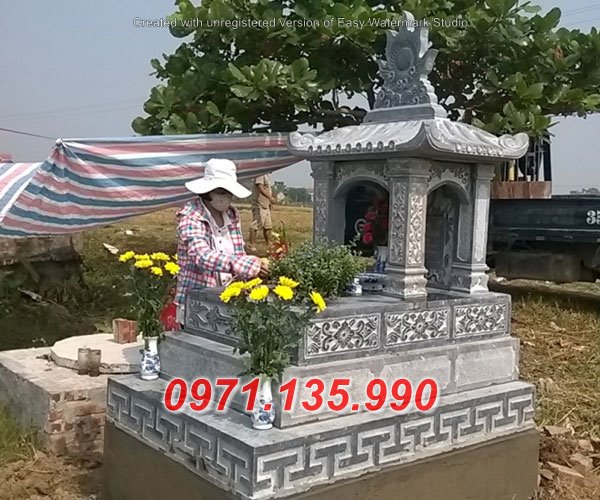 Quảng Ninh Mộ đá ông bà bố mẹ đẹp - giá mộ 1 mái bán Hậu Giang cất sang tro cốt