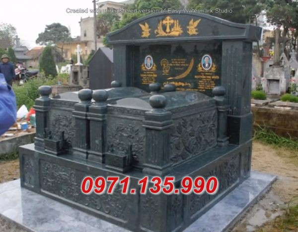 Thái Bình bán mộ ông bà bố mẹ bằng đá đẹp - Mộ đá xanh Đồng Tháp cất sang cốt