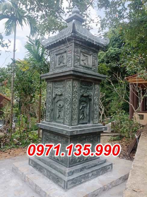 072 Mẫu mộ tháp đá xanh cẩm thạch đẹp bán bà rịa vũng tàu