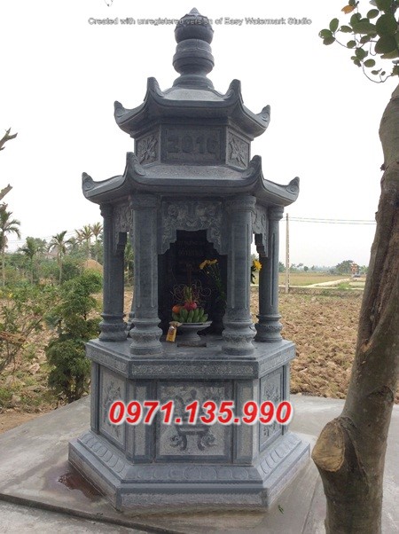 09 Mộ lục lăng bằng đá thanh hóa đẹp hiện nay - Điện Biên