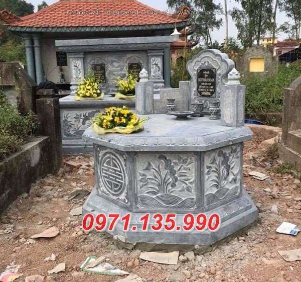 110 Mộ tròn đá thanh hoá  tự nhiên - lăng mộ tròn bố mẹ