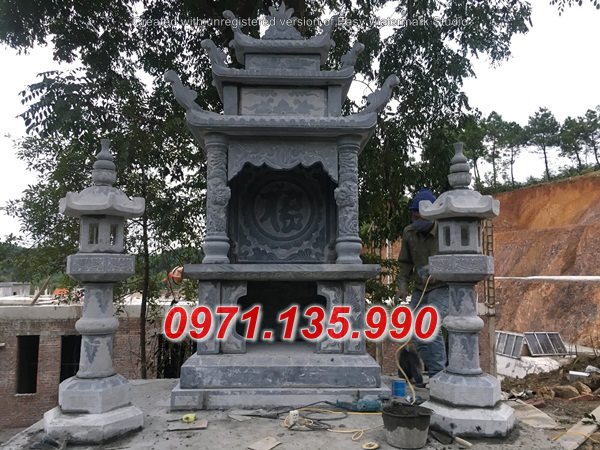 16 Cây hương Hà Nội bằng đá khối - khóm thờ lăng mộ