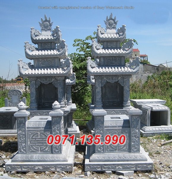 31 Quảng Ninh lăng mộ ba mái bằng đá thanh hóa đẹp - mồ mả đá