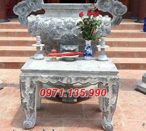 61 Bàn lễ đá đẹp - bàn sắm lễ