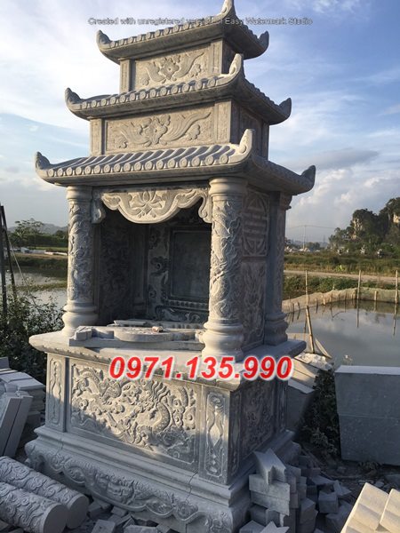 66 Miếu thờ thần linh bằng đá khối ninh bình