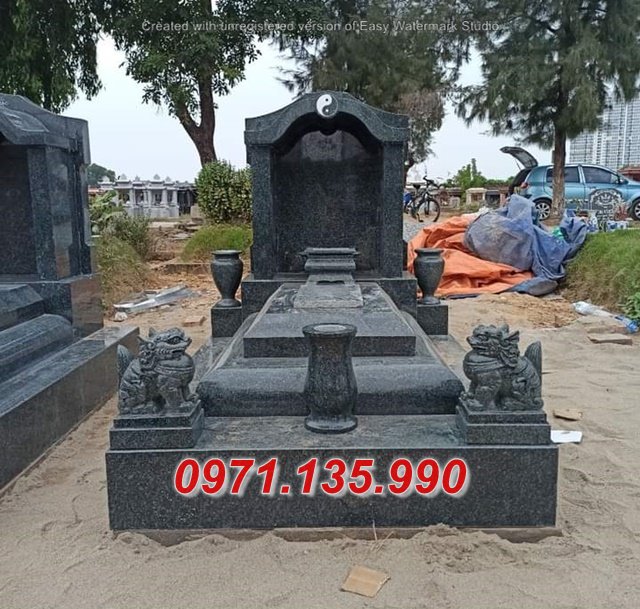 82 Bình Thuận Xây mộ đá tự nhiên một mái - mộ đá giá rẻ