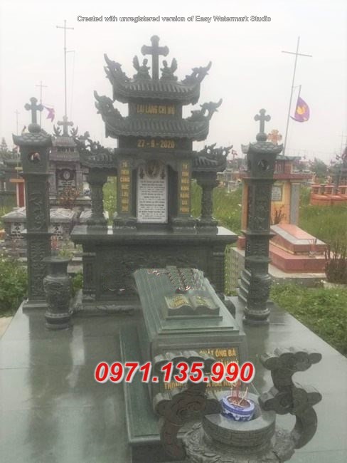 Ninh Thuận mộ đá xanh rêu - lăng mộ cao cấp