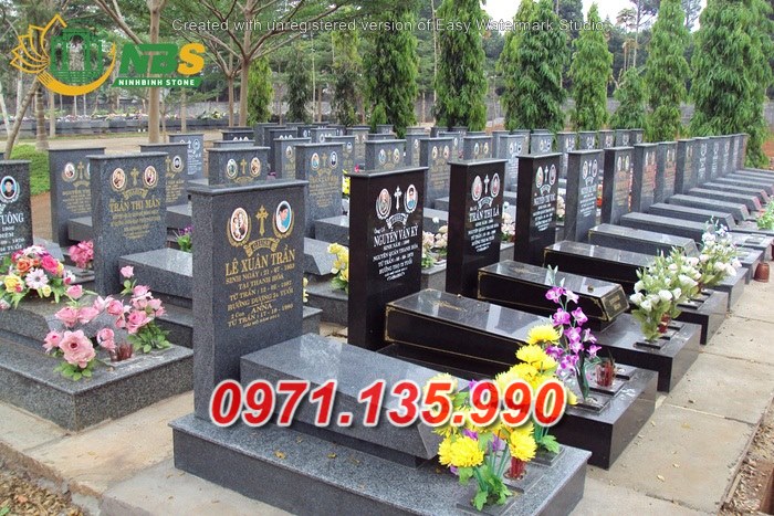 012 + Mộ gia đình bằng đá hoa cương cất để tro cốt đẹp Sài Gòn
