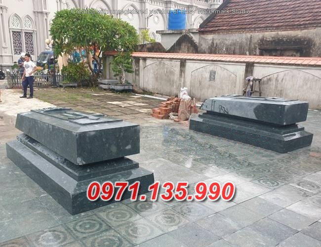 041+ Hậu giang mộ đôi công giáo đá khối đẹp giữ tro cốt