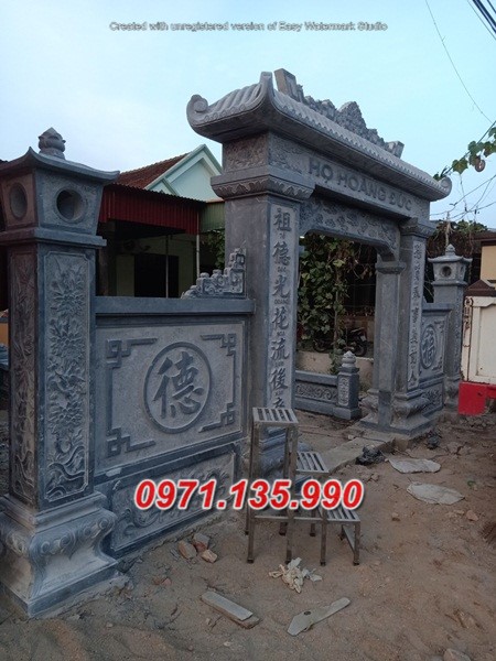 120# mẫu cổng đá khối đẹp