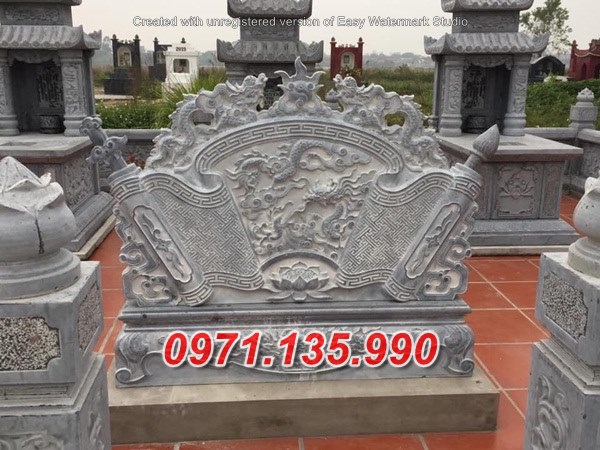 94~ mẫu bức bình phong lăng mộ bằng đá đẹp