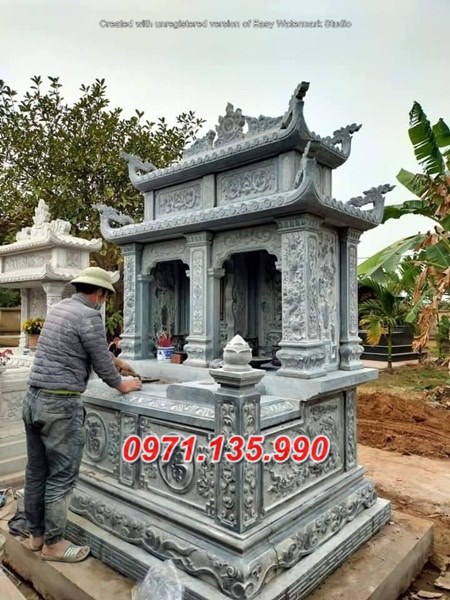 Bến tre 28^ mẫu mộ đá song thân đẹp bán lăng mộ nhà mồ