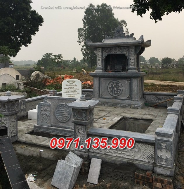 Nhà mồ gia đình đá đẹp +077 nghĩa trang dòng họ