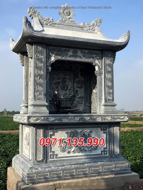Ninh Thuận #9 giá mộ đá 1 một mái che đá xanh cao cấp