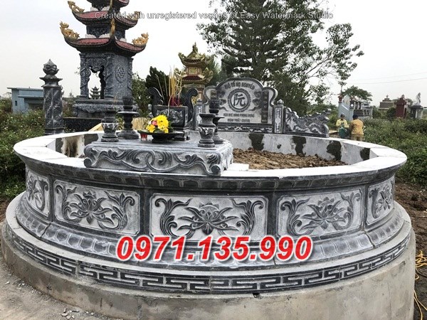 Phú thọ #001 bán mẫu mộ đá tròn đẹp tại quảng ninh