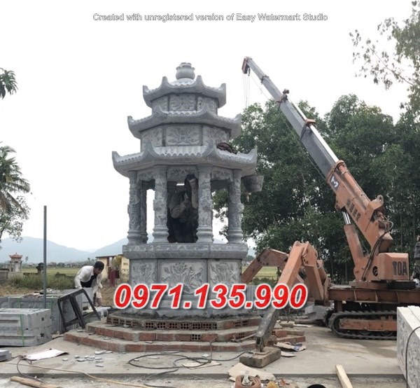 Tây Ninh^91 mẫu mộ tháp đá xanh đẹp bán bảo tháp