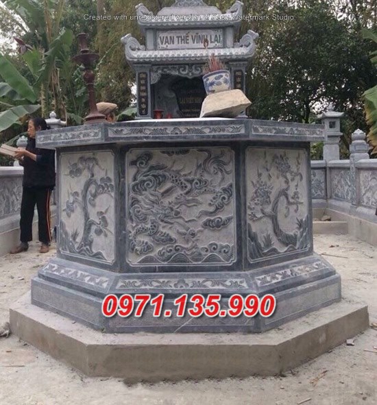 Thái Bình #09 bán mộ lục lăng bằng đá đẹp tại nam định