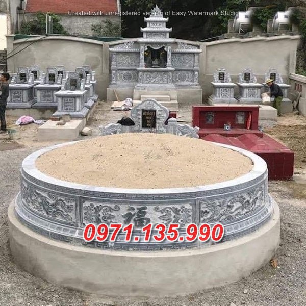 hưng yên #87 bán mẫu mộ tròn bằng đá đẹp tại bắc ninh