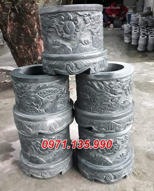 mẫu bộ lư hương bằng đá đơn giản đẹp #113