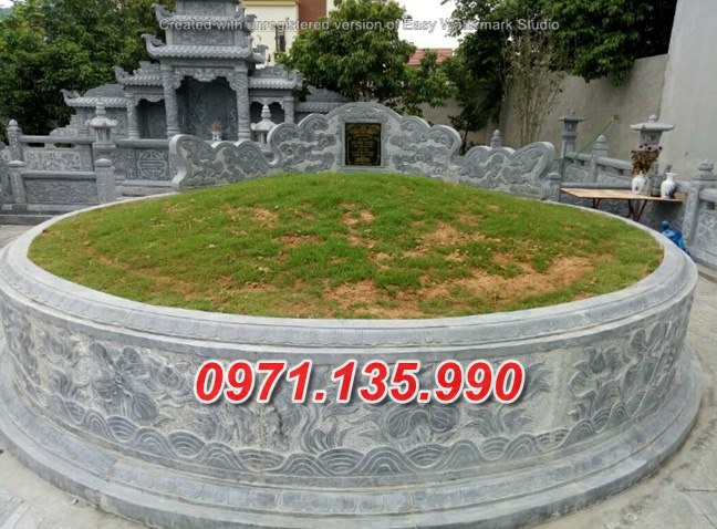 sơn la #96 bán mẫu mộ đá tròn đẹp tại điện biên