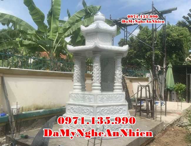 067 Địa Chỉ Bán Mẫu mộ tháp đá đẹp bán tại An Giang Cà Mau - để đựng hũ tro hài cốt