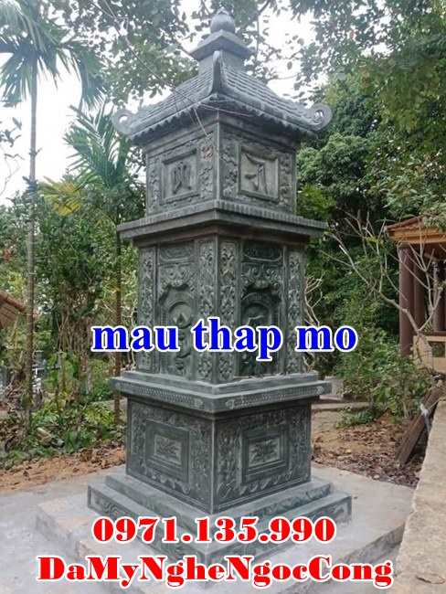 067 Mẫu mộ tháp sư bằng đá đẹp bán tại An Giang Cà Mau - để đựng hũ tro hài cốt