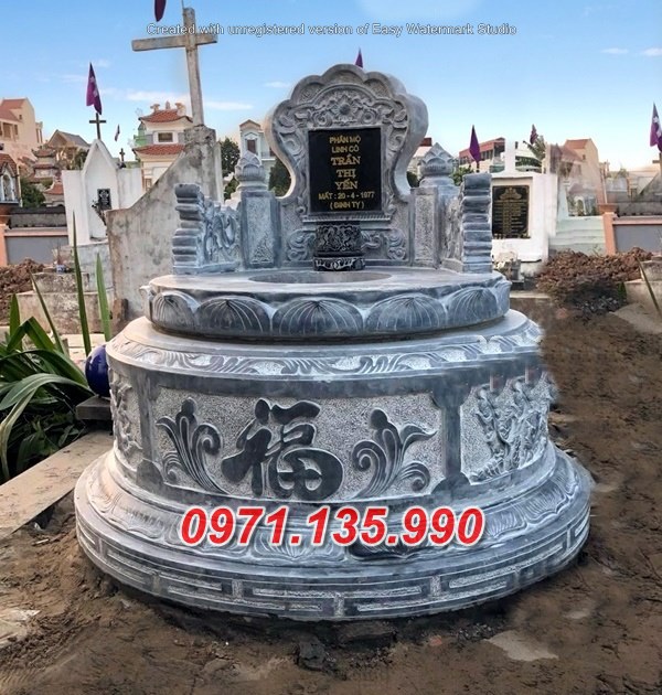 110^ Mẫu mộ đá tròn đẹp - lăng mộ tròn đơn giản