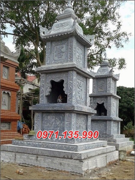 66- Mẫu mộ tháp đá để tro cốt đẹp bán tại Quảng Bình