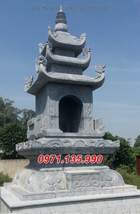 66- Mẫu mộ tháp đá đẹp bán tại Quảng Bình
