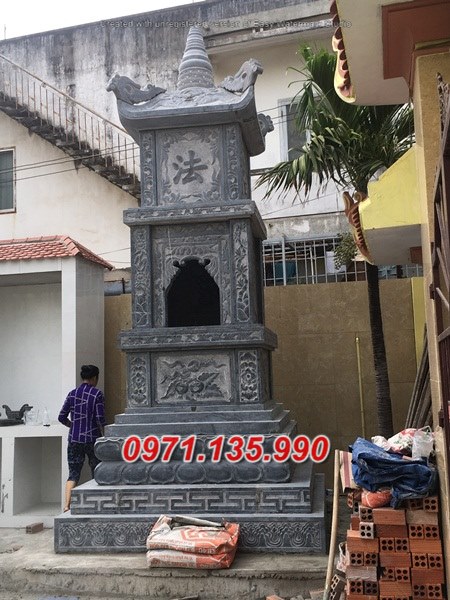 66- Mẫu mộ tháp đá đơn giản đẹp bán tại Quảng Bình