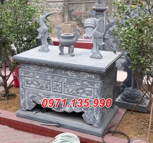 Mẫu bàn lễ đá đẹp bán tại Bắc giang 97~ ban lễ nhà thờ họ