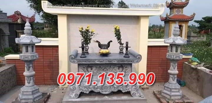 Mẫu bàn lễ đá đẹp bán tại Hà tĩnh ~ ban đặt lễ lăng mộ