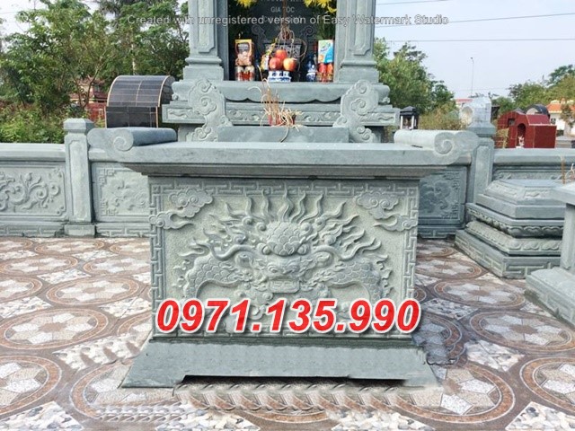 Mẫu bàn lễ đá đẹp bán tại Hải dương 95~ ban lễ đá lăng mộ