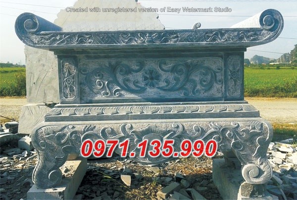 Mẫu bàn lễ đá đẹp bán tại lạng sơn 96~ ban lễ đá lăng mộ