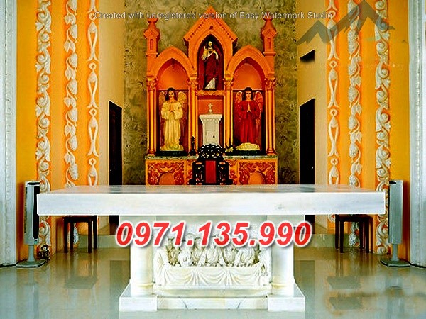Mẫu bàn thờ - bàn lễ đá công giáo đẹp hiện đại