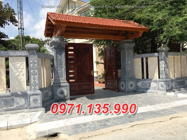 Mẫu cổng đá đẹp bán tại Bắc Ninh 97~ cổng đá