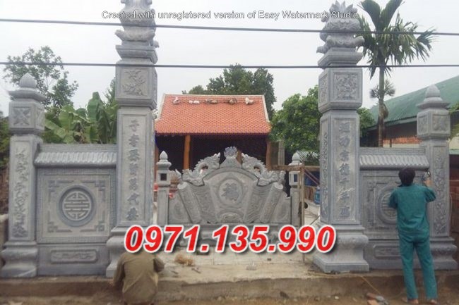 Mẫu cổng đá đẹp bán tại Huế 71~ cổng đá nhà thờ họ