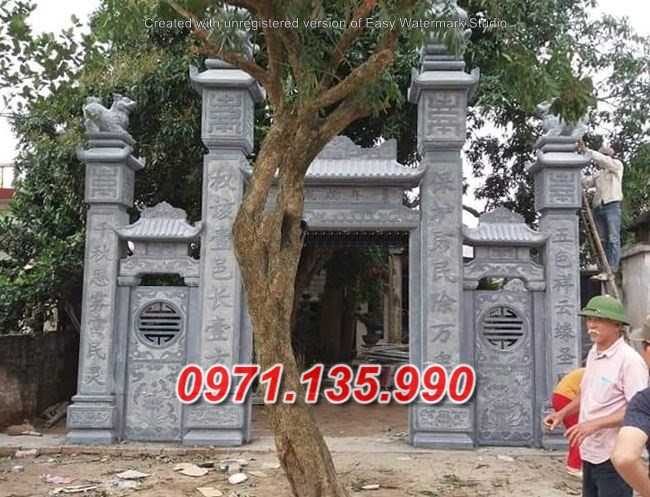 Mẫu cổng đá đẹp bán tại Phú thọ 85~ cổng đá
