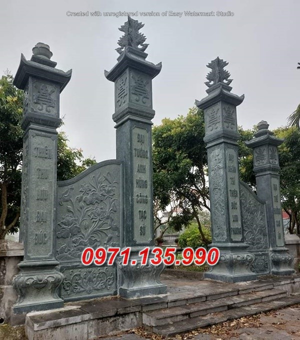 Mẫu cổng đá đẹp bán tại hà tĩnh 74~ cổng đá xanh