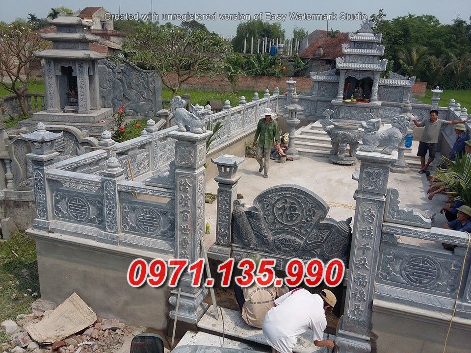 lăng mộ đá đơn giản đẹp tại cao bằng ^ mẫu mộ đá gia tộc