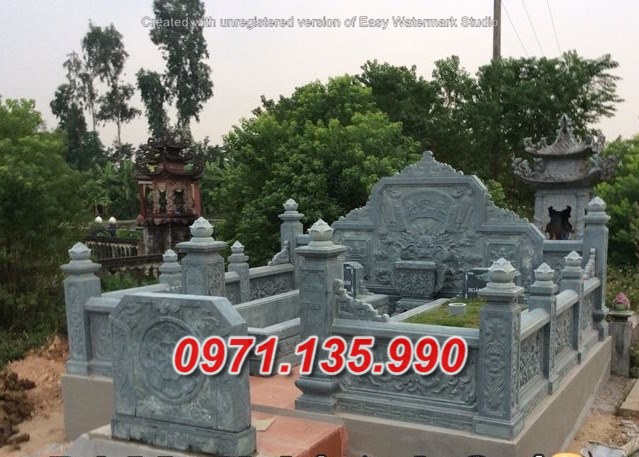 lăng mộ đá đơn giản đẹp tại điện biên ^ mẫu mộ gia đình