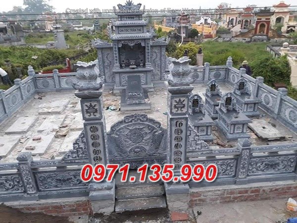 lăng mộ đá đơn giản đẹp tại trà vinh ^ mẫu mộ