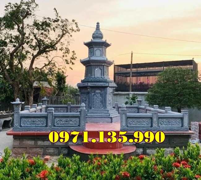 Mẫu mộ tháp đá xanh đẹp bán tại Vũng Tàu