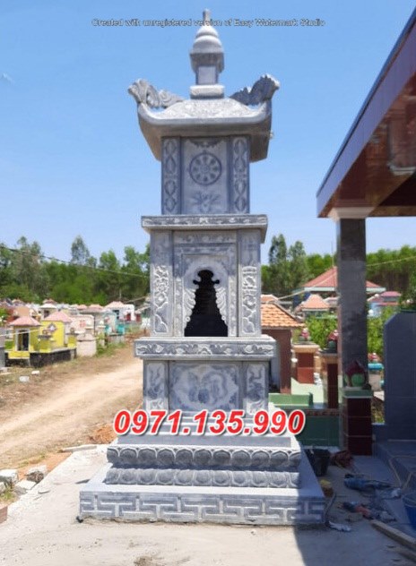 long an 13~ mộ tháp sư trụ trì đá đẹp bán