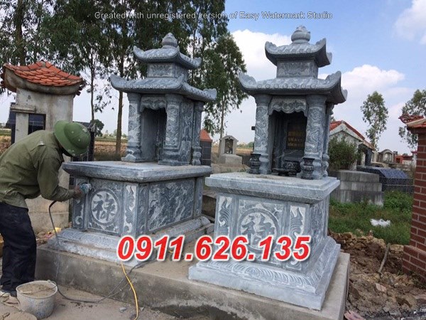 Mộ hai mái đá hiện đại đẹp bán = Bắc kạn